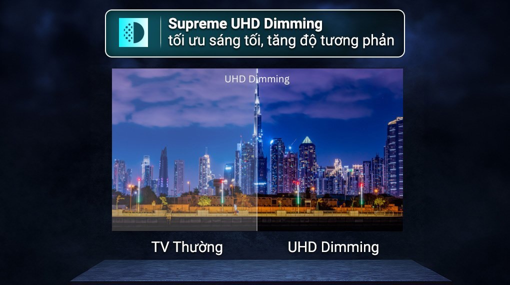 Kiểm soát độ tương phản với Supreme UHD Dimming